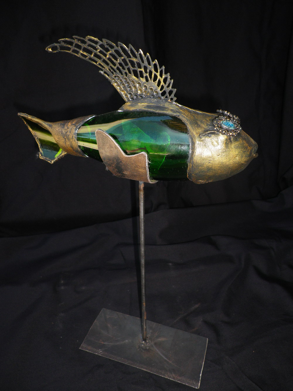 poisson diva en verre